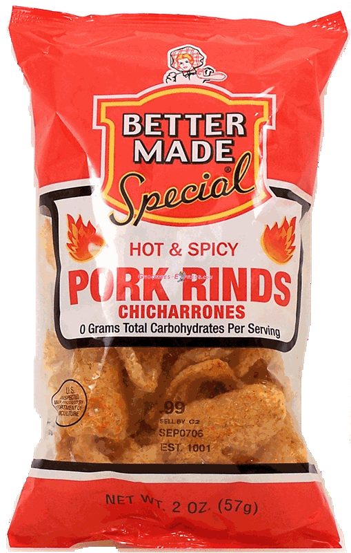 Hot Spicy Pork Rinds Chicharrones Other Snacks Better Made The Vernors Store,Moroccan Mint Tea Bottled