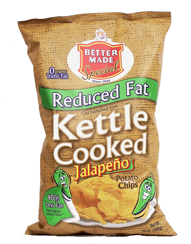reduced fat kettle cooked jalapeno potato chips > Potato Chips > Better