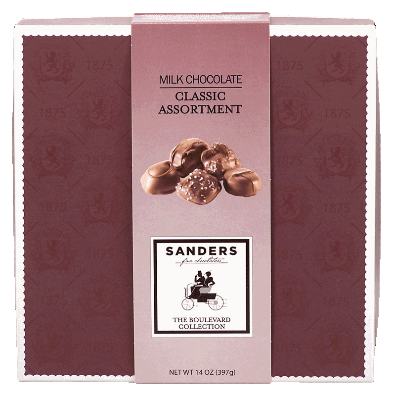 Sanders milk chocolate classic assortment 14ounce box >