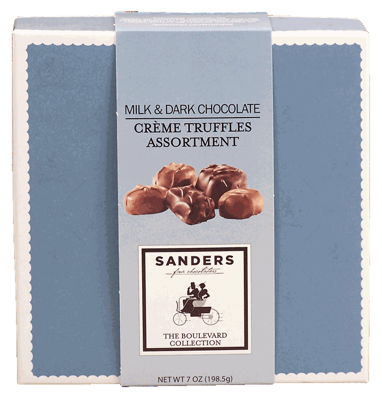 Sanders milk & dark chocolate creme truffles assortment >