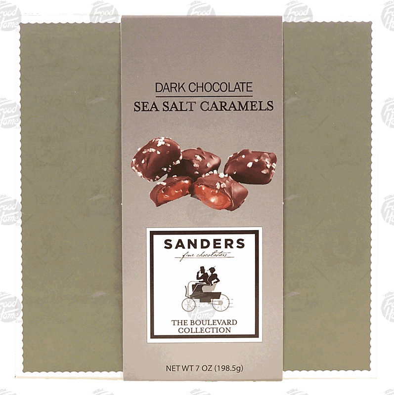 Sanders dark chocolate sea salt caramels 7-ounce box >