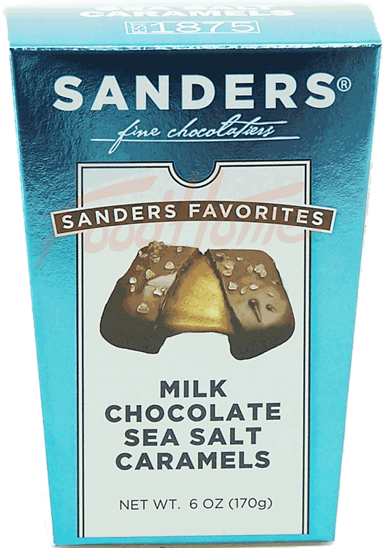 Sanders Milk Chocolate Sea Salt Caramels Candy Sanders The
