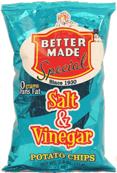 Salt and Vinegar flavored Potato Chips