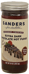 Extra Dark Chocolate Hot Fudge (original dark bittersweet recipe) dessert topping