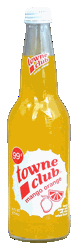 towne club mango orange soda 12-pack 16-oz. glass bottles