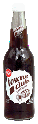 towne club root beer soda 12-pack 16-oz. glass bottles