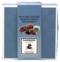 Sanders milk & dark chocolate majestic mints assortment 7-ounce box