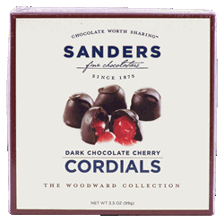 Sanders dark chocolate cherry cordials 3.5-ounce box