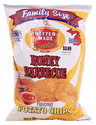 Better Made honey barbecue flavored potato chips