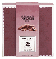 Sanders milk chocolate honeycomb chips 5.5-ounce box