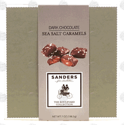 Sanders dark chocolate sea salt caramels 7-ounce box