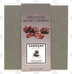 Sanders dark chocolate sea salt caramels 3.5-ounce box