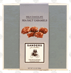 Sanders milk chocolate sea salt caramels 3.5-ounce box