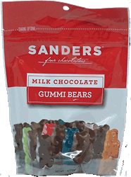 Sanders milk chocolate gummi bears