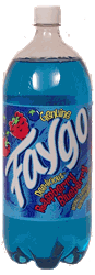 Raspberry Blueberry soda 2-liter plastic bottle