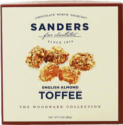 Sanders English Almond Toffee 3-oz.