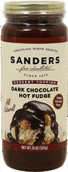 Dark Chocolate Hot Fudge (original Swiss dark recipe) 20-oz.
