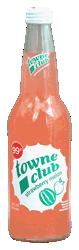 towne club strawberry melon soda 12-pack 16-oz. glass bottles