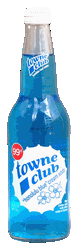 towne club honolulu blue cream soda 12-pack 16-oz. glass bottles