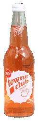 towne club peach soda 12-pack 16-oz. glass bottles