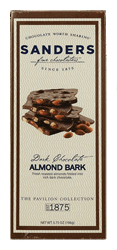 Sanders dark chocolate almond bark 3.75-ounce box