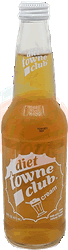 towne club diet cream soda 12-pack 16-oz. glass bottles