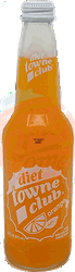 towne club diet orange soda 12-pack 16-oz. glass bottles