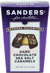 Sanders dark chocolate sea salt caramels
