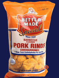 Better Made barbecue flavored pork rinds chicharrones