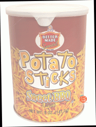Better Made sweet bbq flavored potato sticks