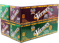Vernors 2 12-packs of 12-ounce cans of Black Cherry Ginger Soda (Ale) and 2 12-packs of 12-ounce cans of Ginger Soda (Ale)