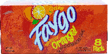 Faygo Orange! flavor soda 8-pack 12-oz. cans