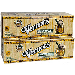 Vernors Boston Cooler vanilla creme ginger soda (ale) 2 12-packs of 12-ounce cans