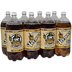 Vernors Boston Cooler vanilla creme ginger soda (ale) 8 x 2-liter plastic bottle