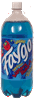 Raspberry Blueberry soda 2-liter plastic bottle