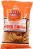 barbecue flavored pork rinds, chicharrones