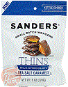 Sanders THINS milk chocolate sea salt caramels
